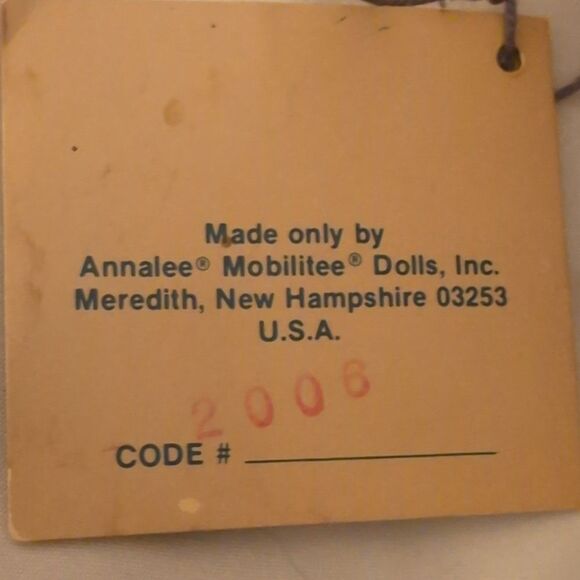 Vintage 1990 Annalee Thorndike Painter Artist Mouse Palette Brush & String TAG‎ - Picture 8 of 10